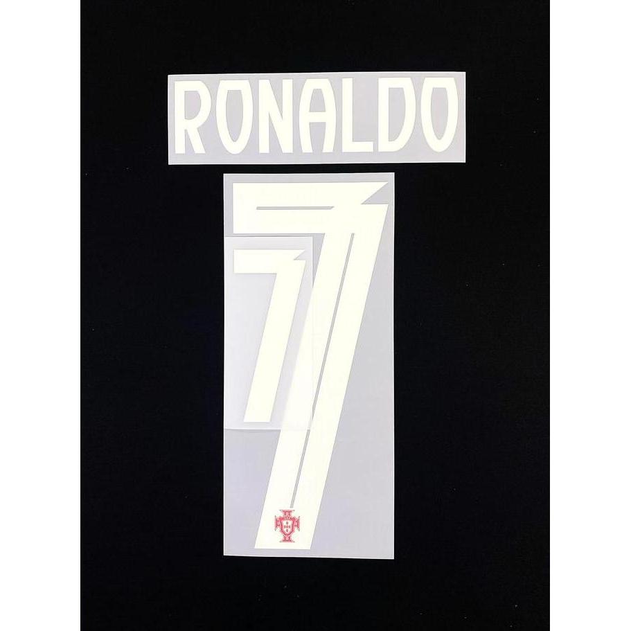 NEW Portugal 2025 HOME = RONALDO (7). Original Nameset for Jersey.
