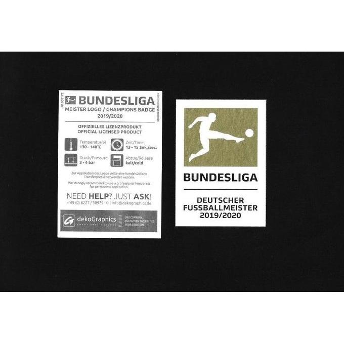BEBAS ONGKIR - Patch Bundesliga Winners 19 - 20. Original Patch for Jersey.