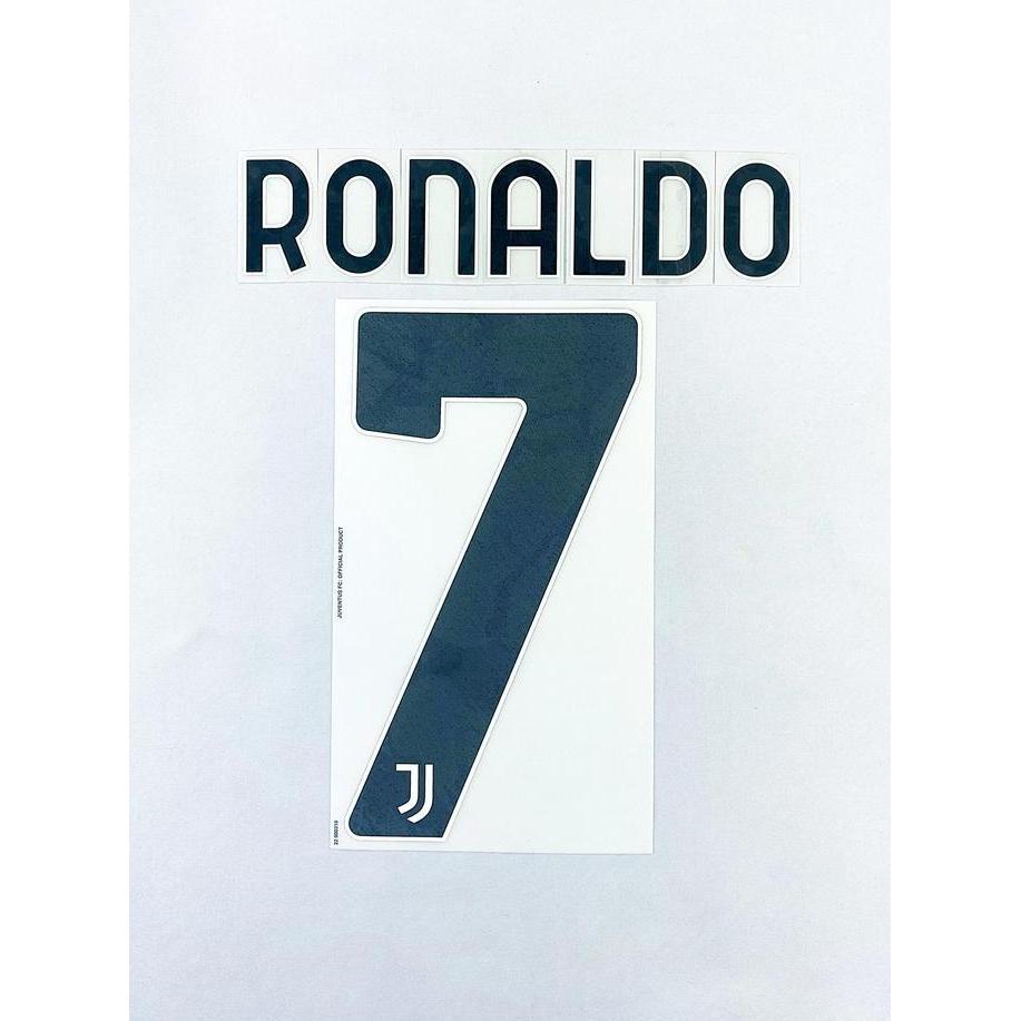 NEW NNS Juventus 2020 - 21 HOME = RONALDO (7). Original Nameset for Jersey.