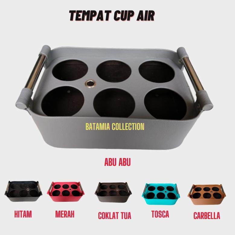 Tempat Aqua Gelas Isi 6 Cup Model Kotak & Oval Tempat Air Mineral Gelas Keranjang Aqua Gelas Wadah A