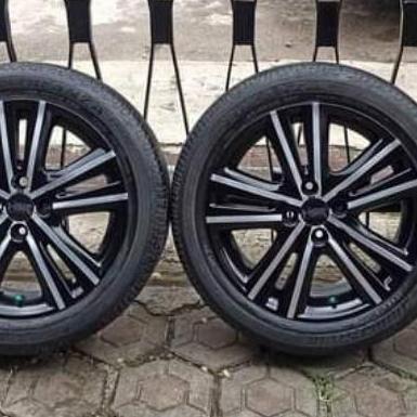 velg only r16 pcd 100 Lebar 6 inch mulus+ban 185/55