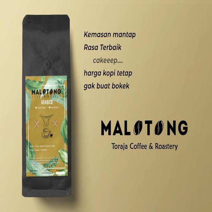 Malotong Kopi Arabika Toraja 1 KG Kopi Bubuk / Kopi Biji