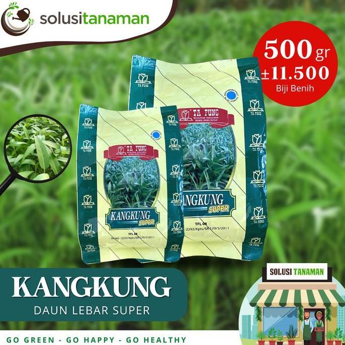 Benih Sayur Sayuran Kangkung Lebar @ 500 gr Benih Hidroponik Organik