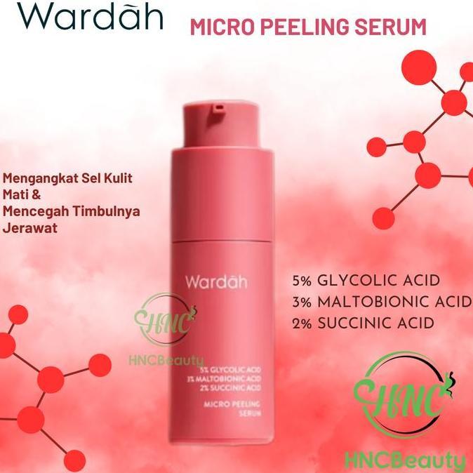 WARDAH 5% Glycolic Acid 3% Maltobionic Acid 2% Succinic Acid Micro Peeling Serum 20ml / Serum Exfoli