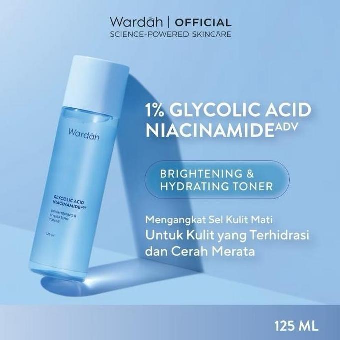 Wardah 1 paket lengkap glowing cerah 6 produk BPOM