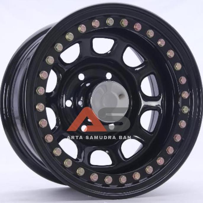 Velg Daytona Besi Steel Beadlock R 16 R16 PCD 6X139 6-139 Land Cruiser , Pajero , Hilux , Fortuner