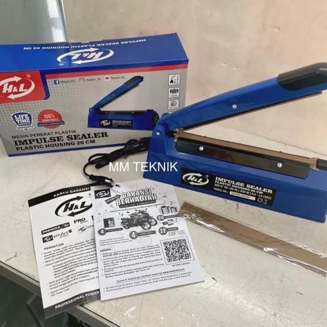 HL Mesin Perekat Plastik 20cm Alat Press Plastik Impulse Sealer Plastik Housing Mesin Lem Plastik Hn