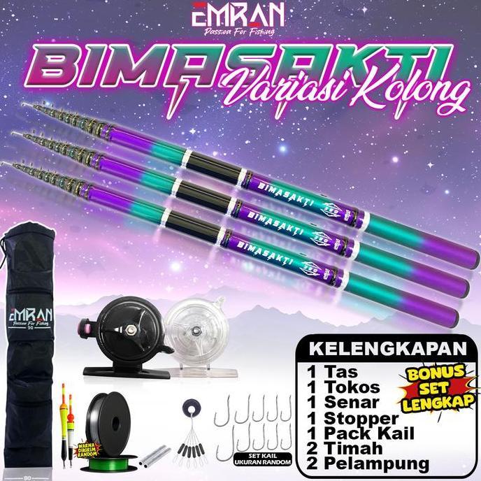Set Joran Tegek Murah Kolong Ring EMRAN Bimasakti Fiber COD (TERBAIK) (TERBARU) (TERMURAH)