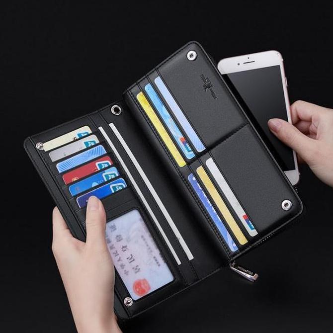 WILLIAM POLO 191483 - Dompet Panjang Pria Multi-Card Kulit Sapi Asli