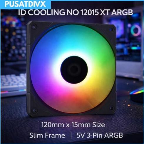 NEW ID COOLING NO 12015 XT 12CM ARGB RGB KIPAS ID-COOLING NO-12015-XT CASE