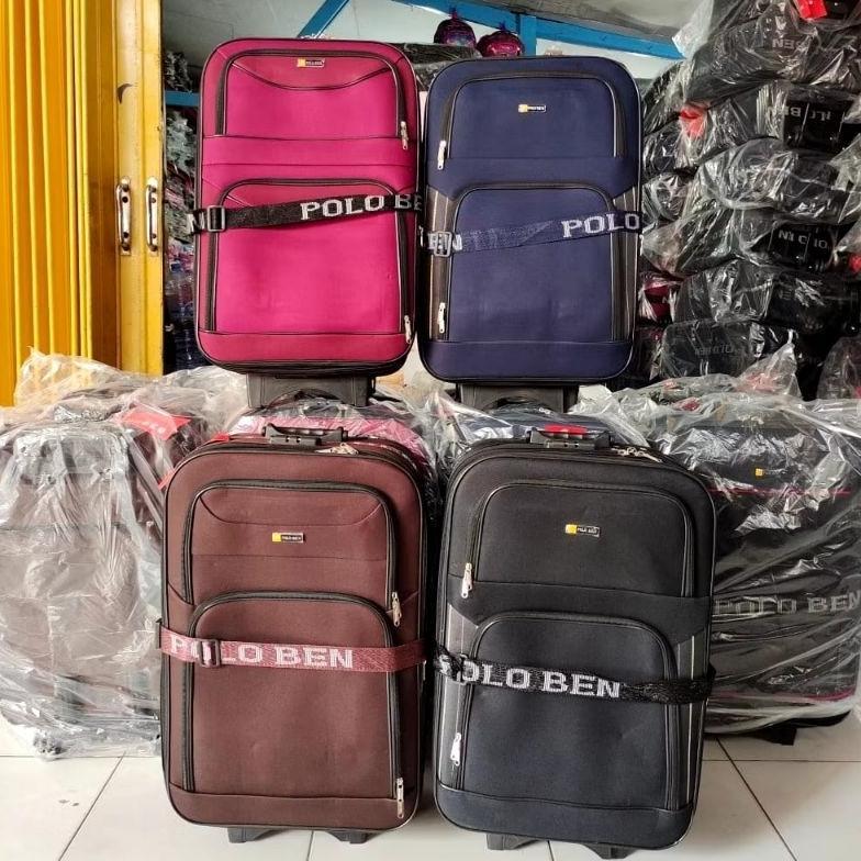 FREE ONGKIR KOPER KAIN MERK POLO BEN UKURAN 16,20, BISA MASUK KABIN DAN 24INCH BISA DIPERBESAR