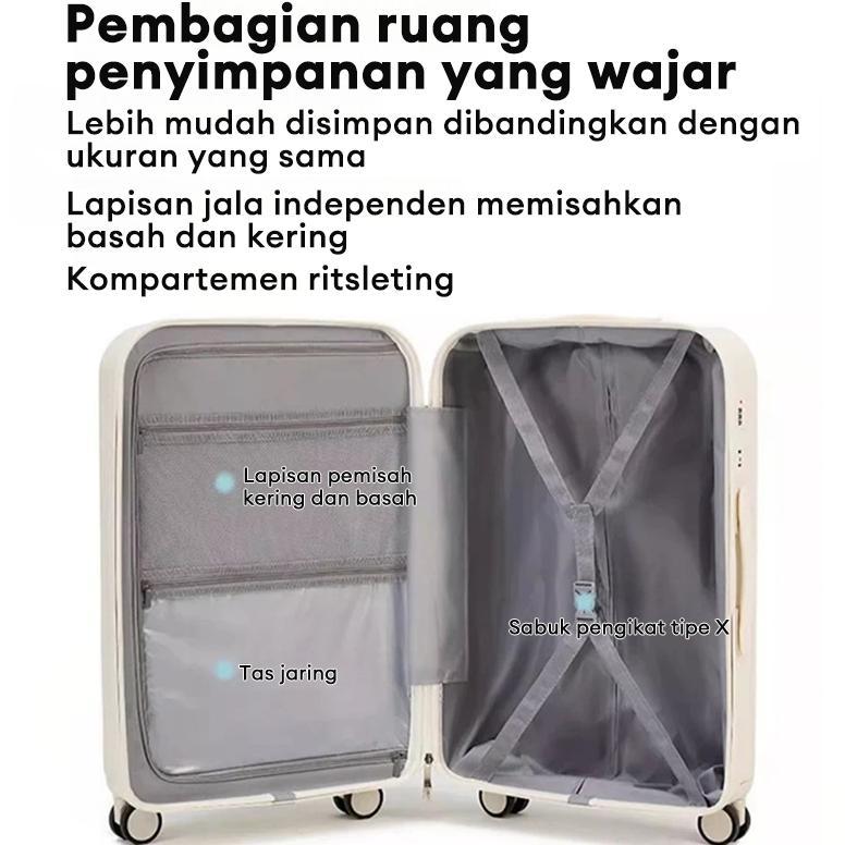 FREE ONGKIR BOLDEDGE KOPER 20/24 INCH KOPER DENGAN PEMBUKAAN DEPAN LAPTOP 16 INCI TEMPAT GELAS PVC P