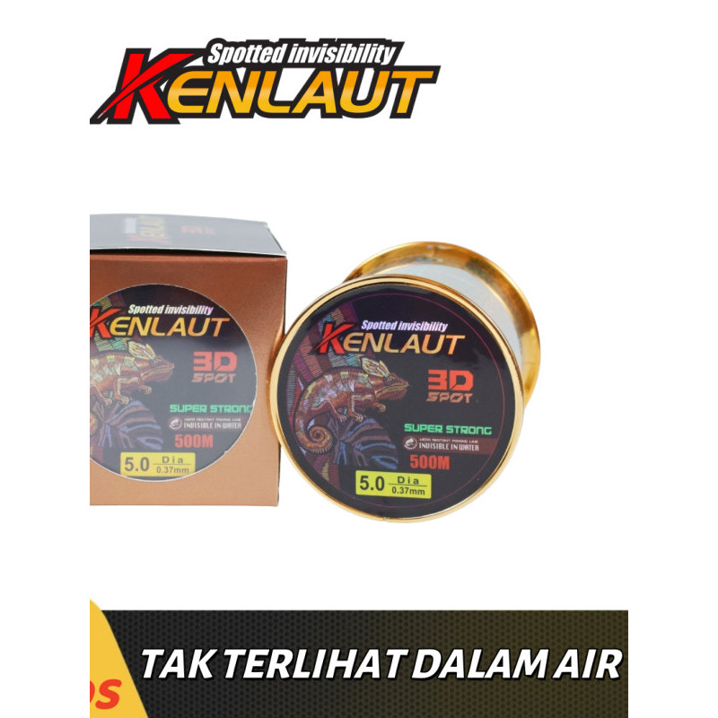 PROMO (COD) Senar Pancing 500m Nylon Speckle Premium Bunglon Fishing Line