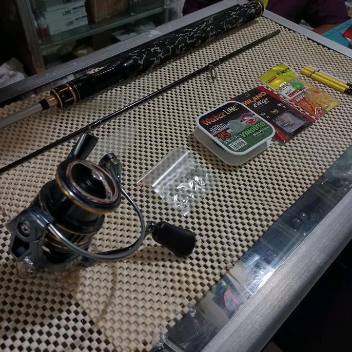 Paket Pancing Joran Reel Set Galatama Carbon Solid (TERBAIK) (TERBARU) (TERMURAH)