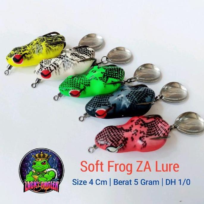 Soft Frog Zacky Angler Lure 4 Cm Umpan Casting Gabus (TERBAIK) (TERBARU) (TERMURAH)