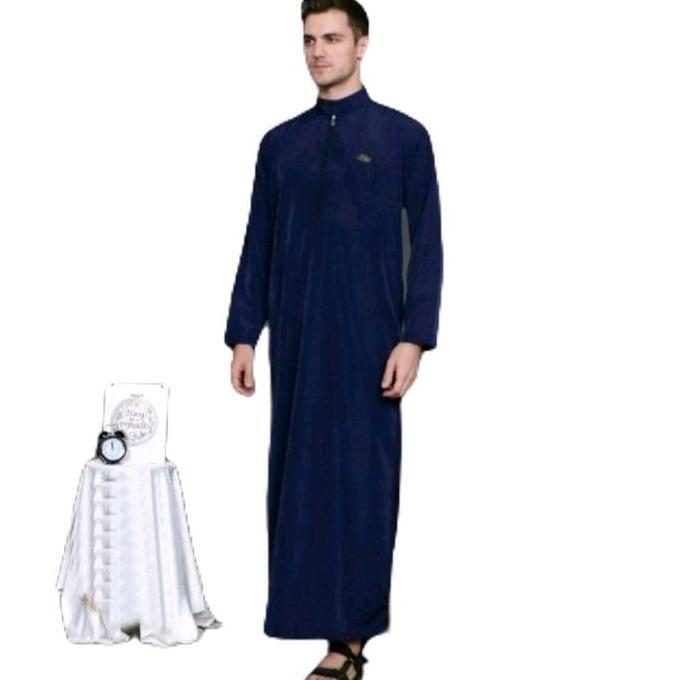 Sale Jubah Pria Dewasa Bahan Katun Variasi Resleting Jubah Pria Polos Terbaru Jubah Pria Polos Resle