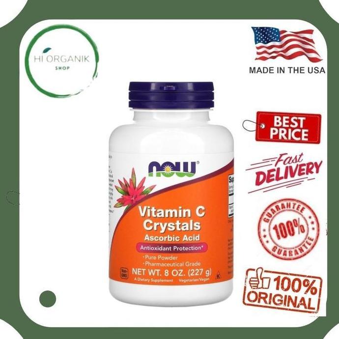Now Foods Vitamin C Crystals 227 g - Ascorbic Acid - Vitamin C Powder