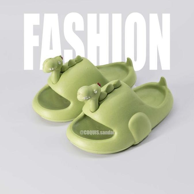 DE167 - Sandal Dinosaurus 3d Sandal Jelly Baim Musim Panas Baru Kartun Lucu Sandal Anak-anak Sandal 