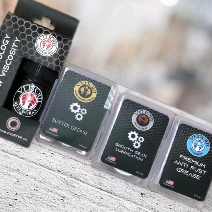 VENOM REEL WORK SMOOTH GREASE OCEAN GREASE & BOSTER OIL (TERBAIK) (TERBARU) (TERMURAH)