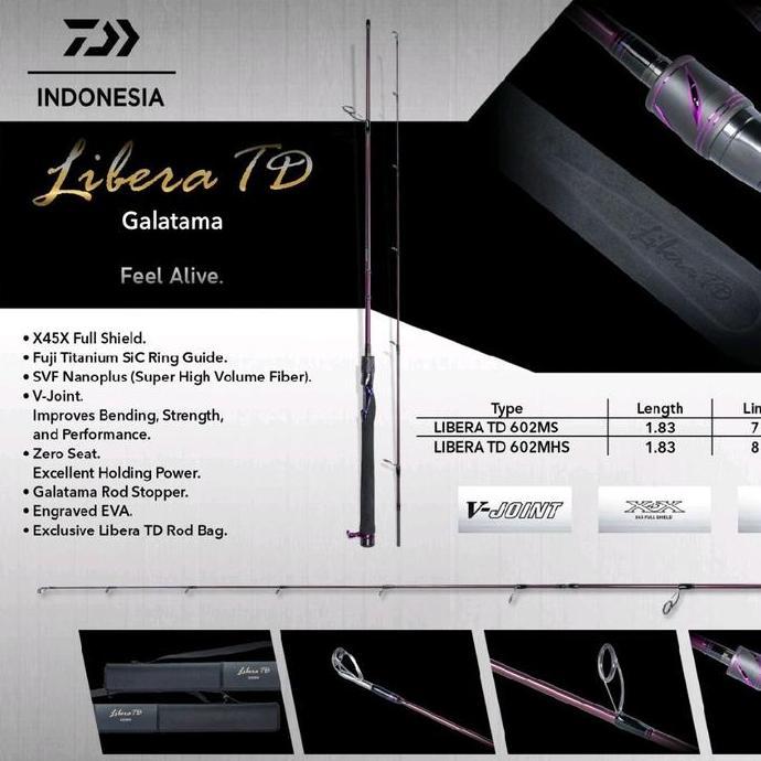 Joran Daiwa LIBERA TD 602MHS | Original | Garansi | Pancing | FREE PACKING