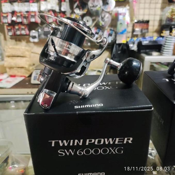 TERBARU - Reel Shimano TWIN POWER SW 2021 | 6000XG | 6000HG | Original | Spinning | Japan