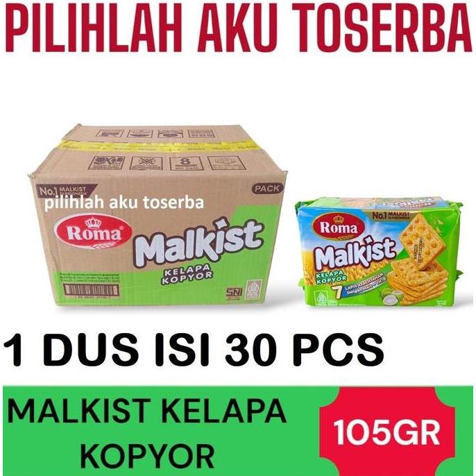 Biskuit Roma Malkist KELAPA KOPYOR 105 gr - ( HARGA 1 DUS )