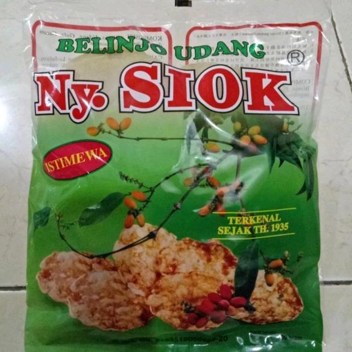 Emping Manis Belinjo Udang Ny siok Mentah