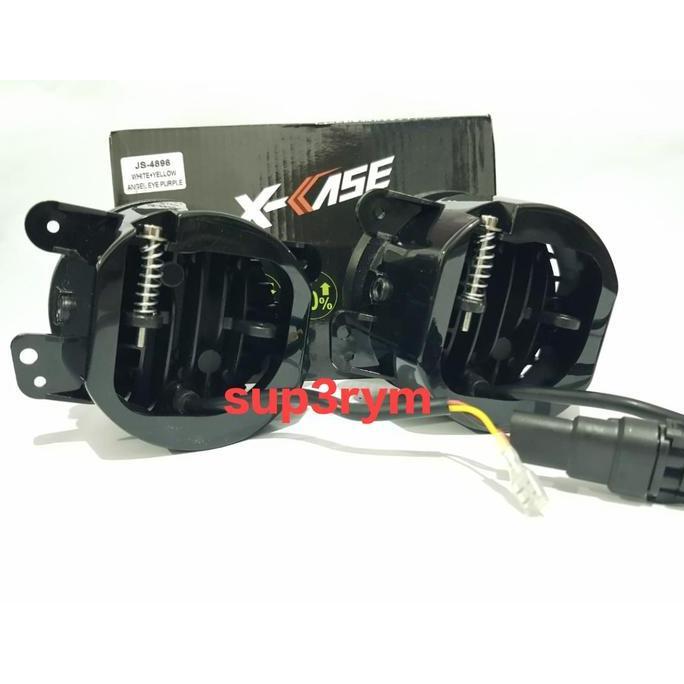 Promo lampu foglamp led daymaker 3.5 inch 8d  led angel aye ring senja fog lamp hi lo jauh dekat Dis