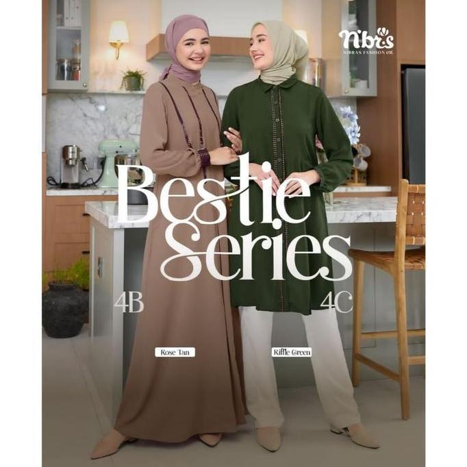 Tunik Wanita Termurah Tunik Nibras BESTIE SERIE 4C Tunik Couple Sahabat Baju Atasan Wanita Kekinian 