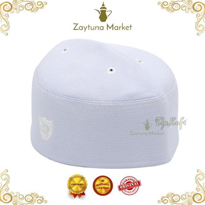 Peci Putih Malaysia Top Super Songkok Pria Kopiah Warna Putih The Kufi GS