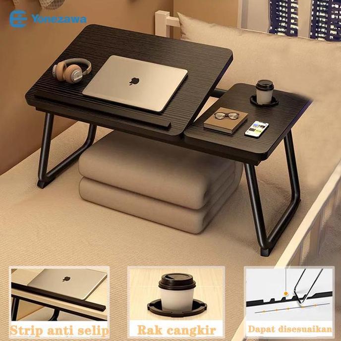 COD Meja Lipat di Kasur Minimalis untuk Mahasiswa, Meja Belajar & Komputer dengan Desain Praktis dan