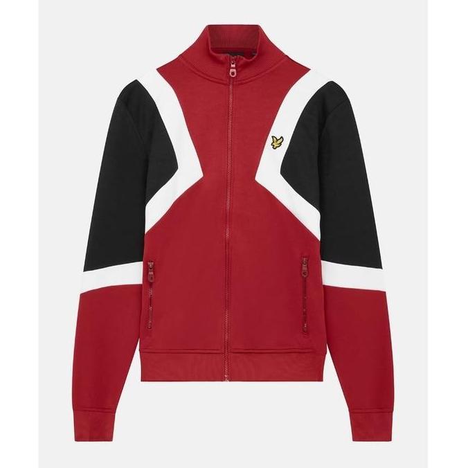 TERMURAH - Lyle and Scott Striped Tracktop Red Original