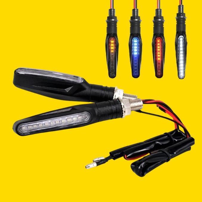Promo Lampu Sein Led Sequential Motor Model Lightech Universal KLX CRF 150 Diskon