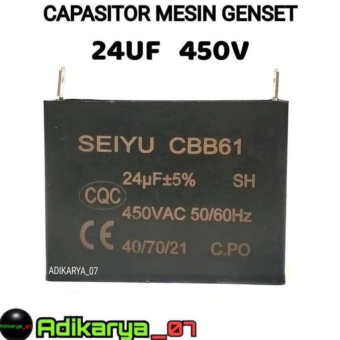 Capasitor Kapasitor Genset 12UF 16UF 24UF 20UF Capasitor Genset ET900 - 950 BODY KECIL HARGA KHUSUS