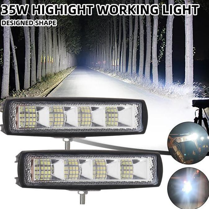 Promo 1pc Lampu Tembak CWL CREE 24 Mata LED & 16 Mata LED 12Volt Dan 24Volt Bahan Aluminium Lampu Mo