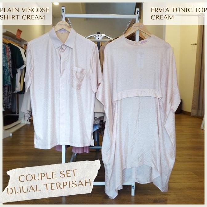 Benangsari Ervia Plain Viscose Tunic Top Atasan Kaftan Tunik Wanita Batik