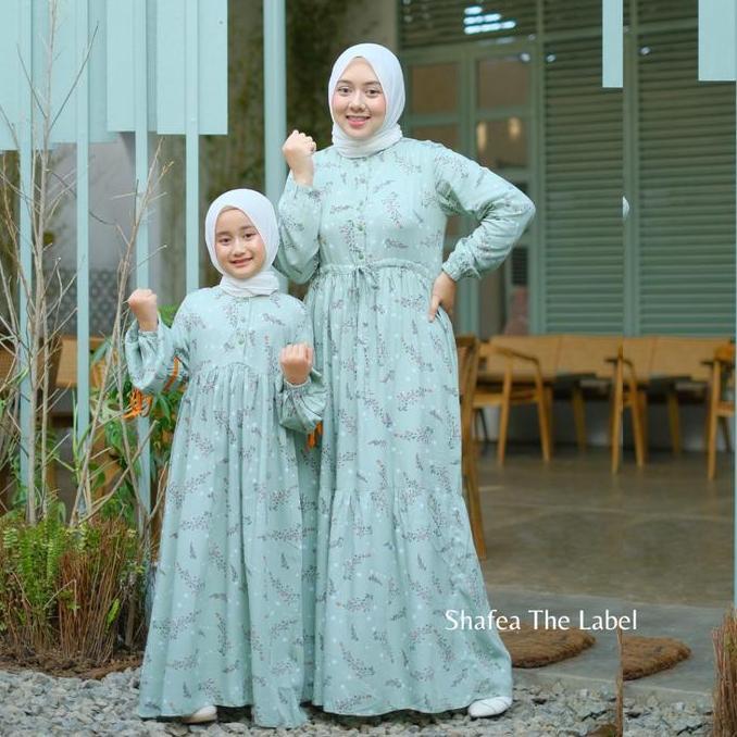 GAMIS MUSLIMAH COUPLE ALETA IBU DAN ANAK PEREMPUAN BY SHAFEA THE LABEL - GAMIS COUPLE IBU DAN ANAK M