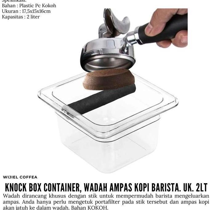 Knock Box Wadah Ampas Kopi Espresso Barista - Alat Barista Bahan Kokoh