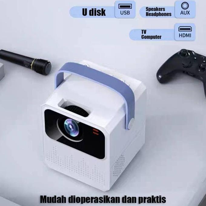 DE170 >> T2mini proyektor hp Android 5G WiFi 4K Home Projector Display proyektor mini portable hp su