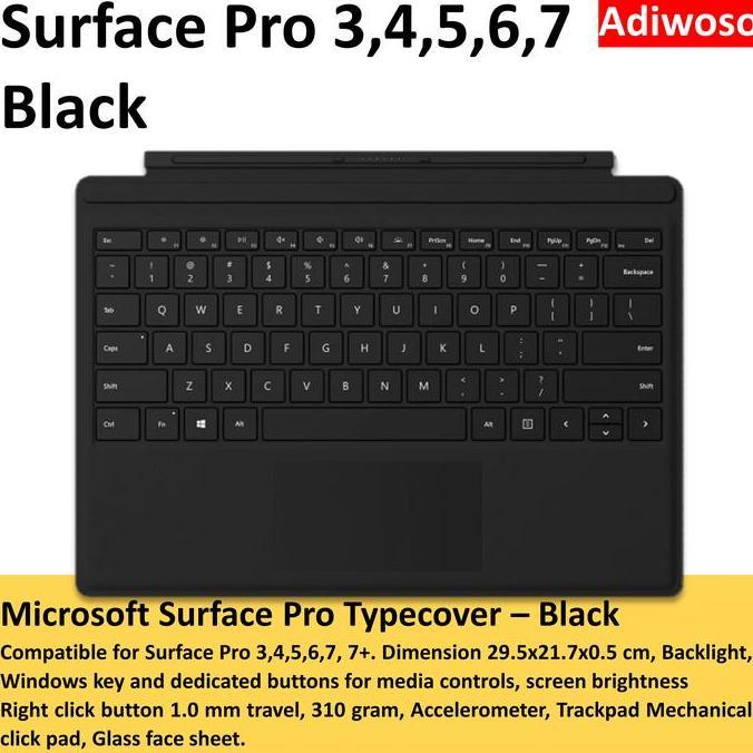 TERMURAH - Microsoft Surface Pro Keyboard - Black