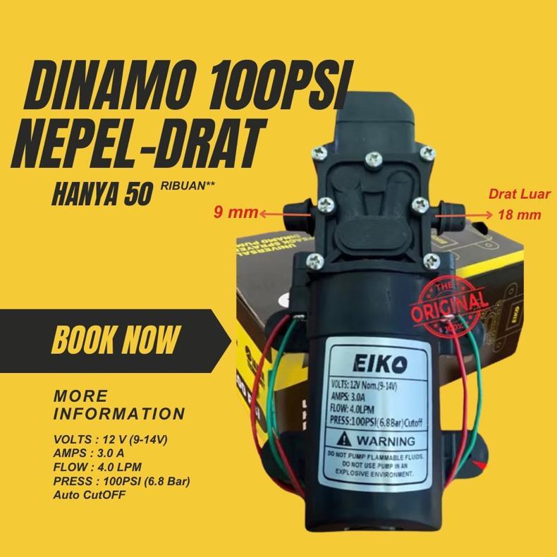 Bisa Cod Dinamo Sprayer 100Psi Tangki Elektrik Pompa Air Sprayer Penguat Mist Sprayer Elektrik Eiko 