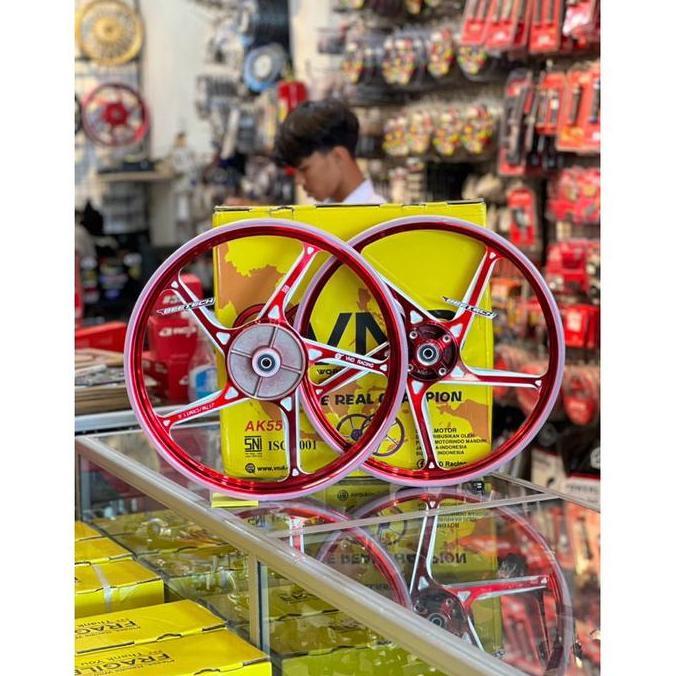 Terlaris Velg Racing Vnd Ak55 Ak 55 Palang 5 Karisma Kharisma / Supra X 125 Old Lama Velg Vnd Ak 55 