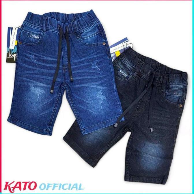 AI51 }} Celana Pendek Jeans Anak KATO Motif Terbaru Fashion Distro