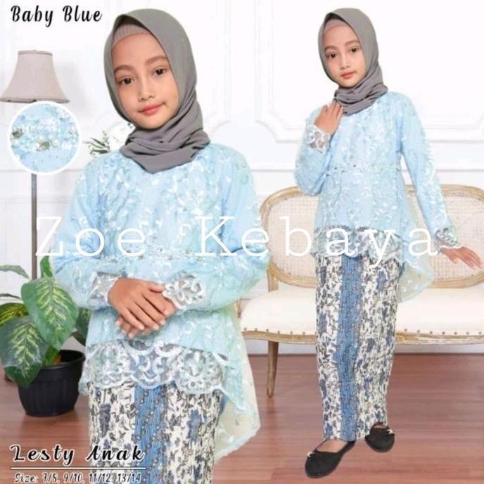 Gratis Ongkir Setelan Kebaya Modern Lesty Anak/Kebaya Kondangan Anak/Kebaya Pesta Anak Anak/Kebaya/K
