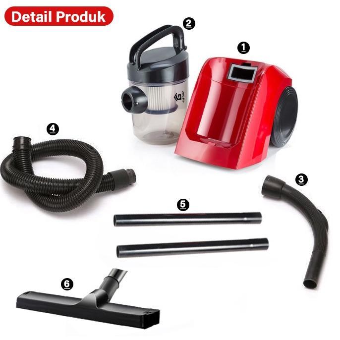 HOT DEALS De Essential Vacuum Cleaner Penyedot Debu 1487 - Vacum Cleaner Rumah Penyedot Debu Karpet 