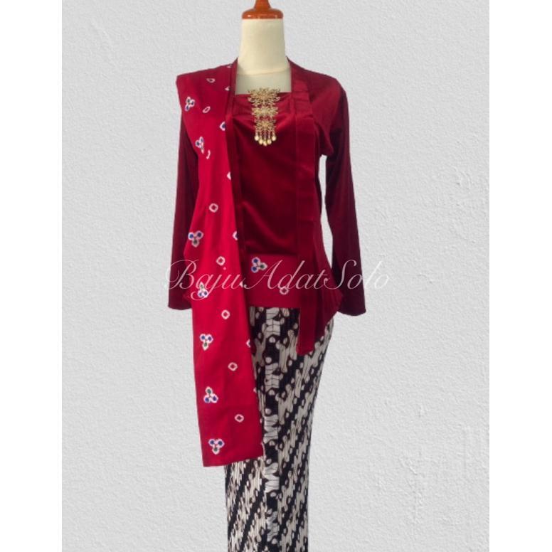 BEST SALE KEBAYA KUTUBARU BLUDRU SET//KEBAYA KUTUBARU BLUDRU POLOS LENGAN PANJANG