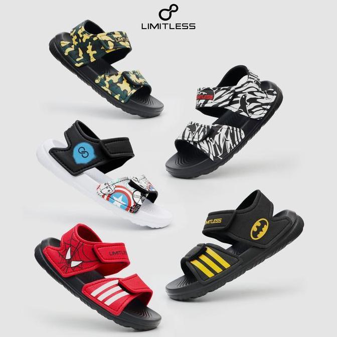 Discount Limitless Sendal | Anak Motif | Lucu Kekinian Sandal Kids Cewek Cowok