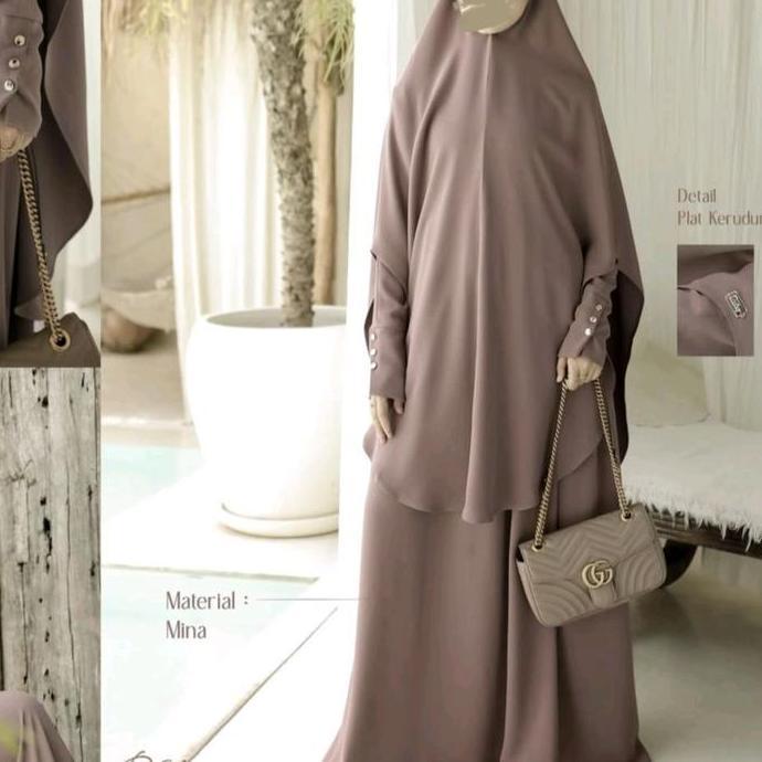 Ditsy moslem Leilani mina shitake Leilani Maira jetblack Leilani maira dark Brown Leova mina black l