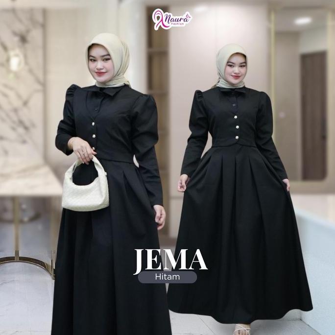 Jema Dress - Gamis Rompi Muslim Wanita Dewasa