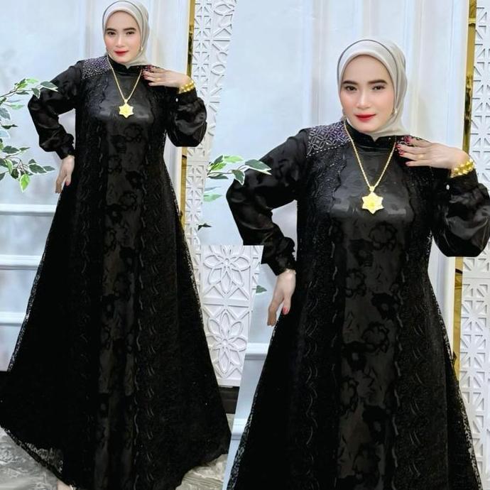 JACKLIN DRESS BY AA, GAMIS EXCLUSIVE, GAMIS PESTA LEBARAN